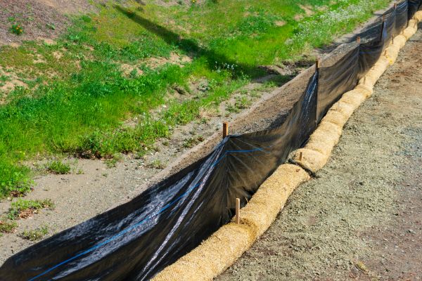 Straw Wattle Installation in Prescott Valley