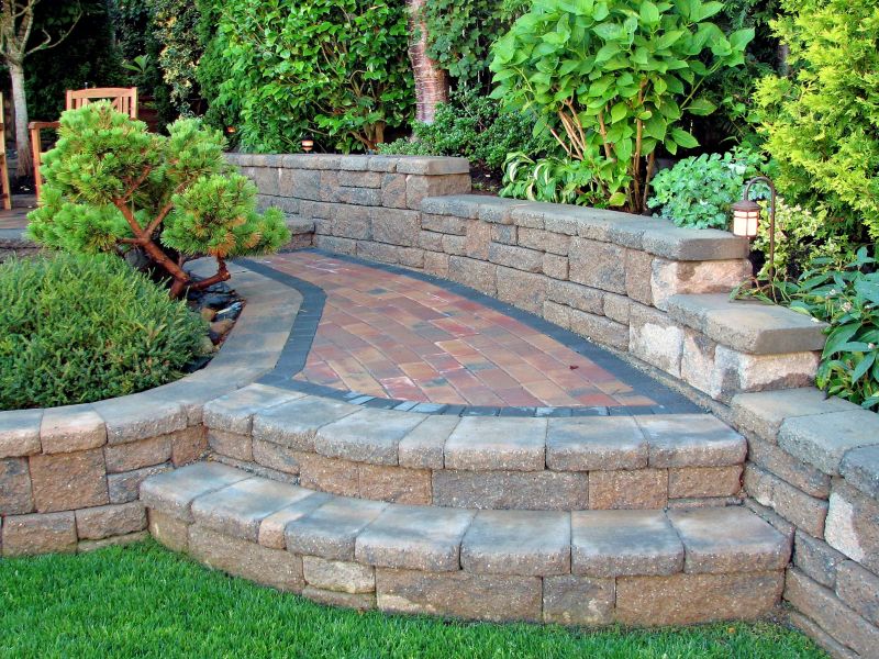 Brick paver pathway